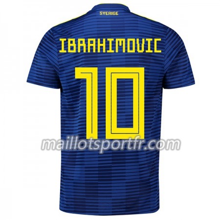 Maillot de Foot Suède Ibrahimovic 10 Exterieur Coupe du monde 2018 Maillot de Foot Suède Ibrahimovic 10 Exterieur Coupe du monde 2018